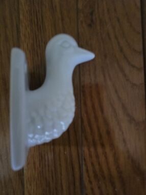 Vintage Duck/goose Ceramic Apron Towel Ring Holder